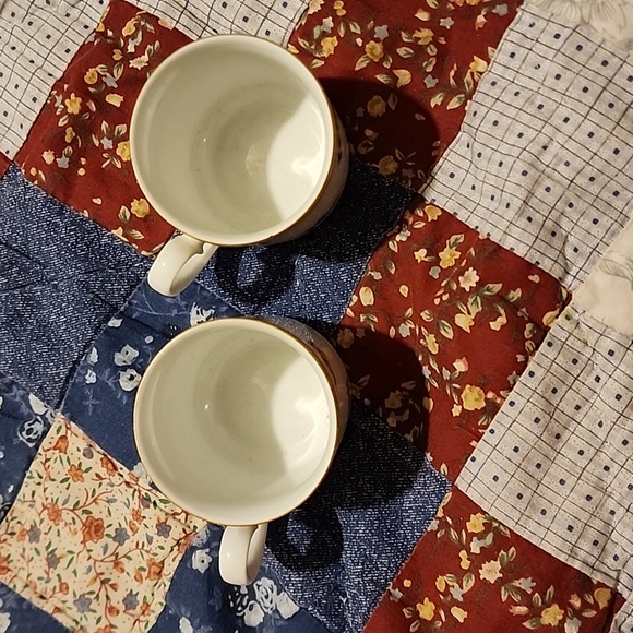 Set of Two Tirschenreuth Floral Golden Rim Demitasse Cups - Picture 3 of 4